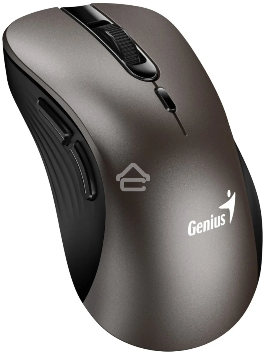 Мышь беспроводная Genius Ergo 8100S титан, 1600 dpi, радиоканал, USB, кнопки - 6