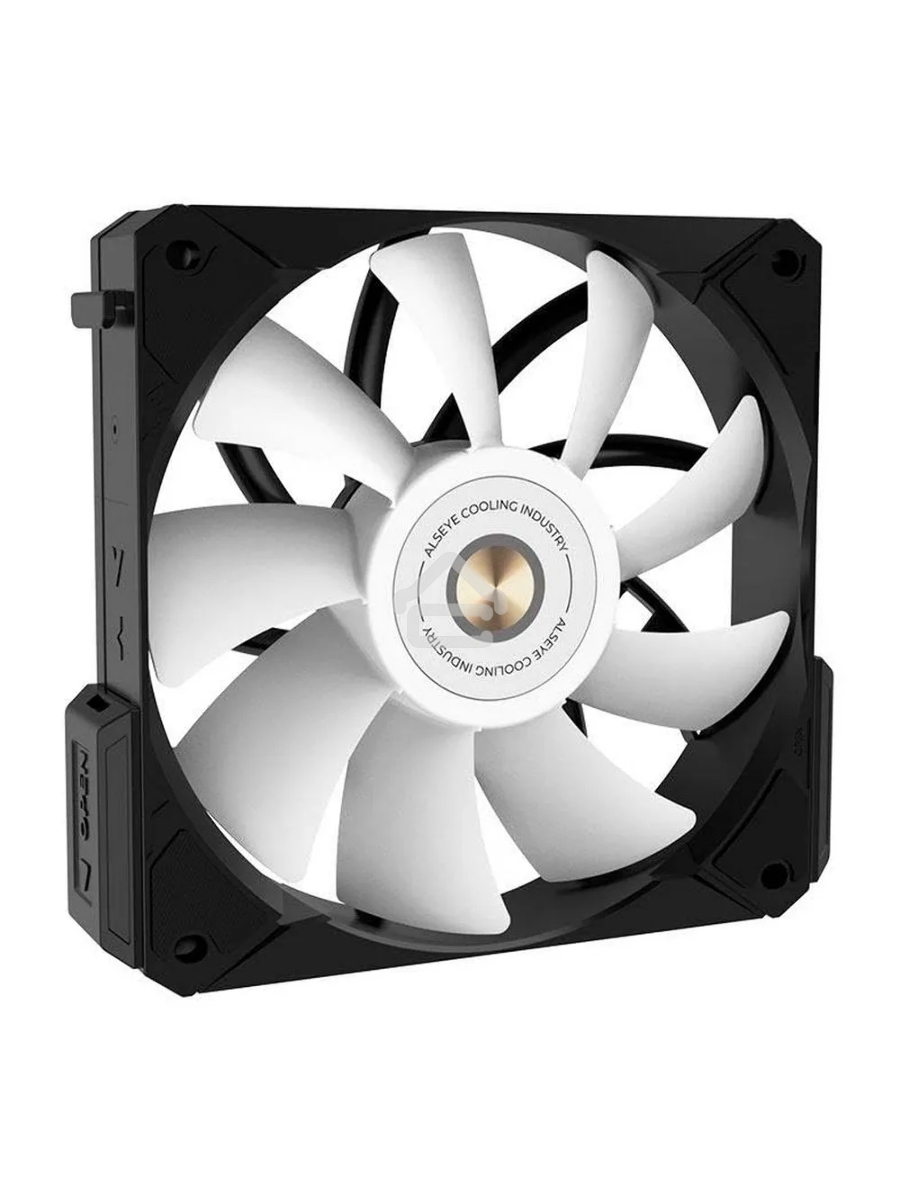 Вентилятор для корпуса Alseye i12B черный, 120 мм, 1800 об/мин, 33.2 дБ, 4 pin