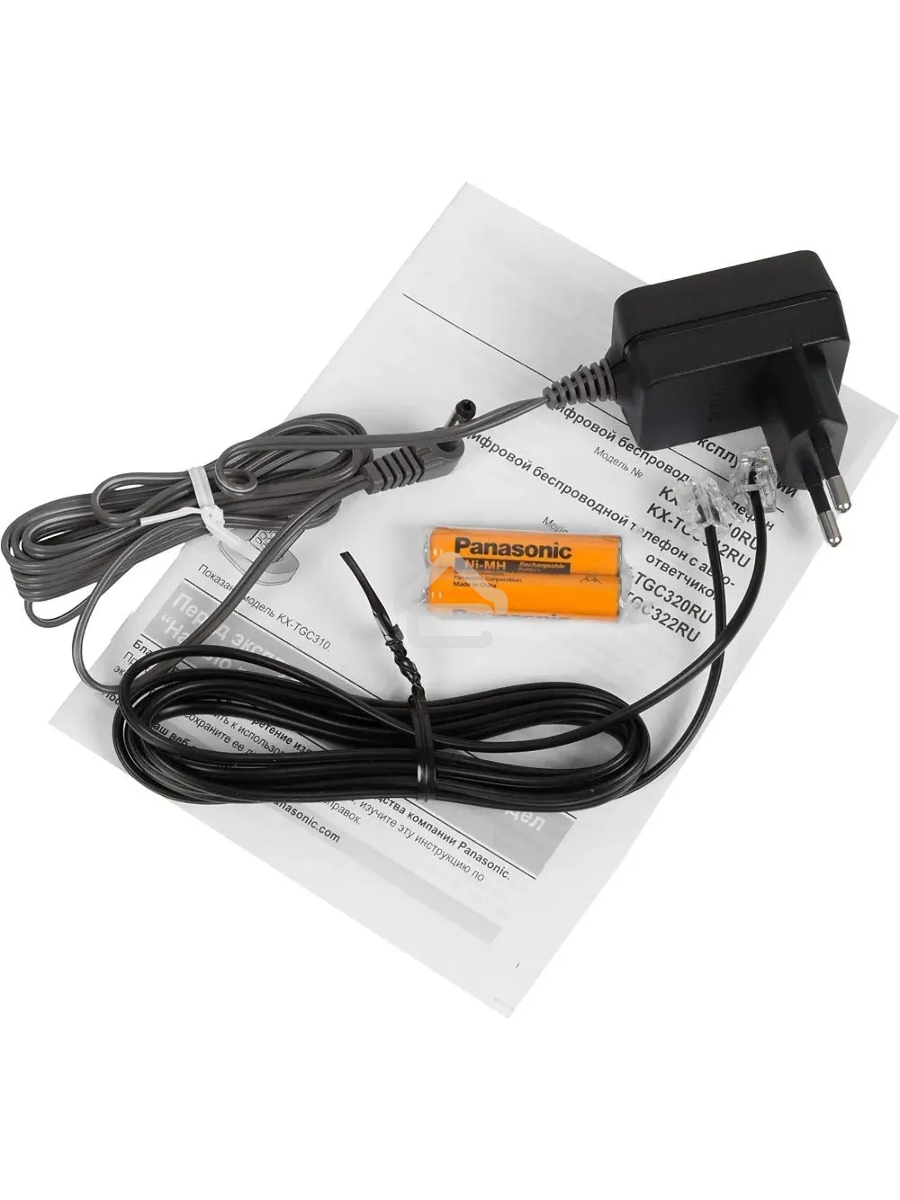 Телефон беспроводной (DECT) Panasonic KX-TGC310RU1 черный АОН