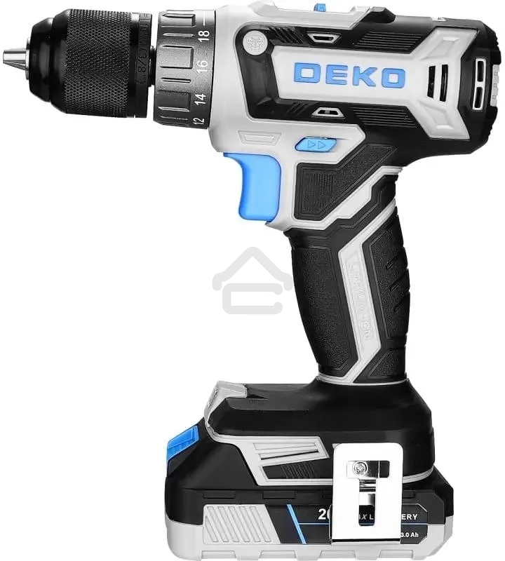 Дрель-шуруповерт Deko Loner 20V 085-1006, Аккумуляторная, 20В
