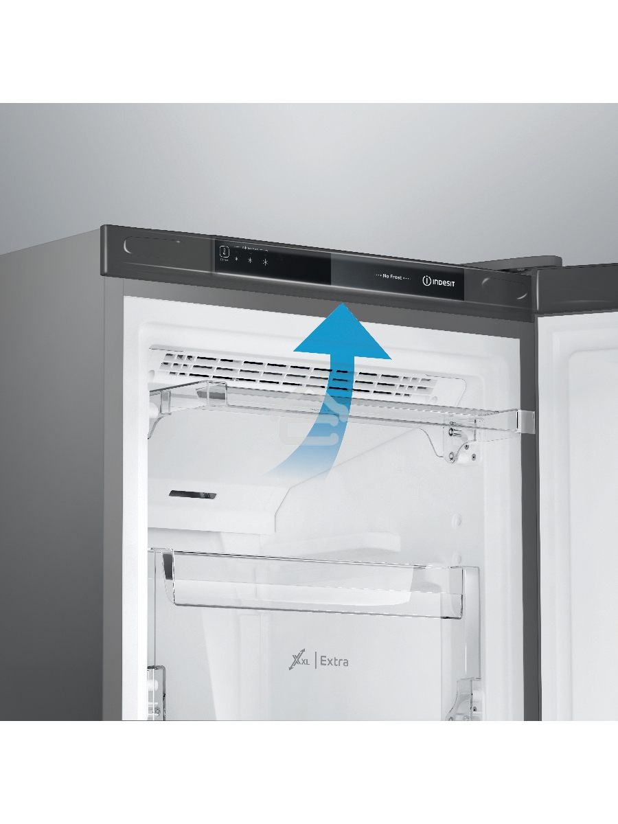 Морозильная камера Indesit DFZ 4150.1 G, серебристый, 204л