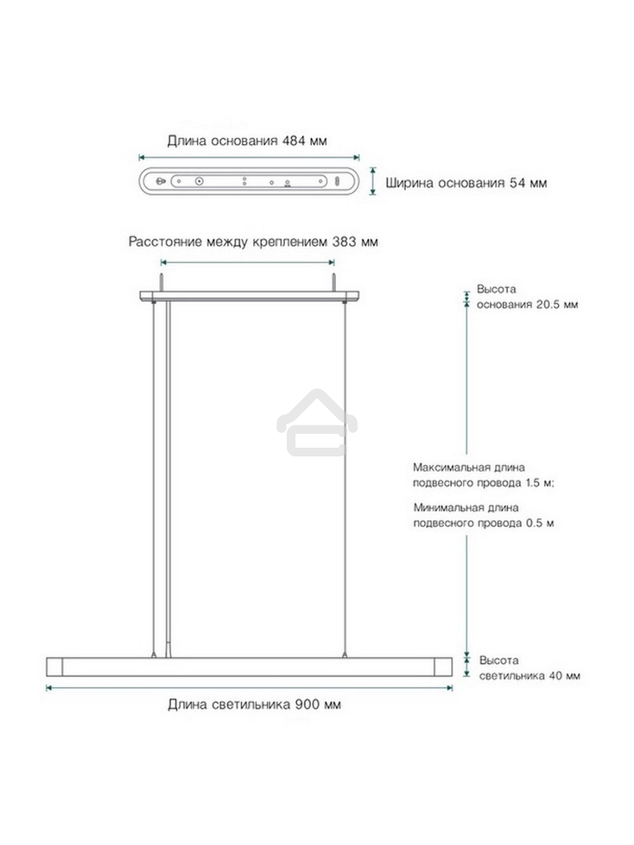 Умный подвесной LED светильник Yeelight c RGB подсветкой Crystal Pendant Lamp