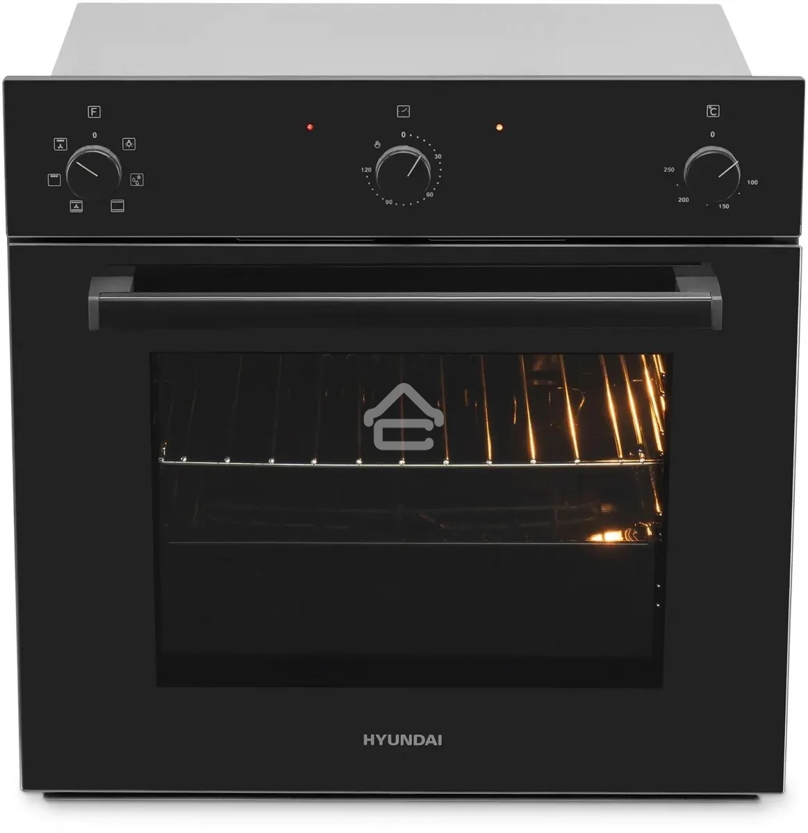 Духовой шкаф электрический Hyundai 6006.03 BG черное стекло