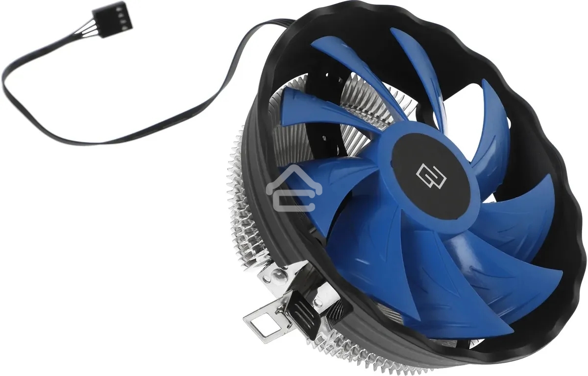 Кулер для процессора Digma D-CPC95-2 синий/черный, 120 мм, алюминий, 1500 об/мин, 29 дБ, 3 pin, 95 Вт, 66 мм