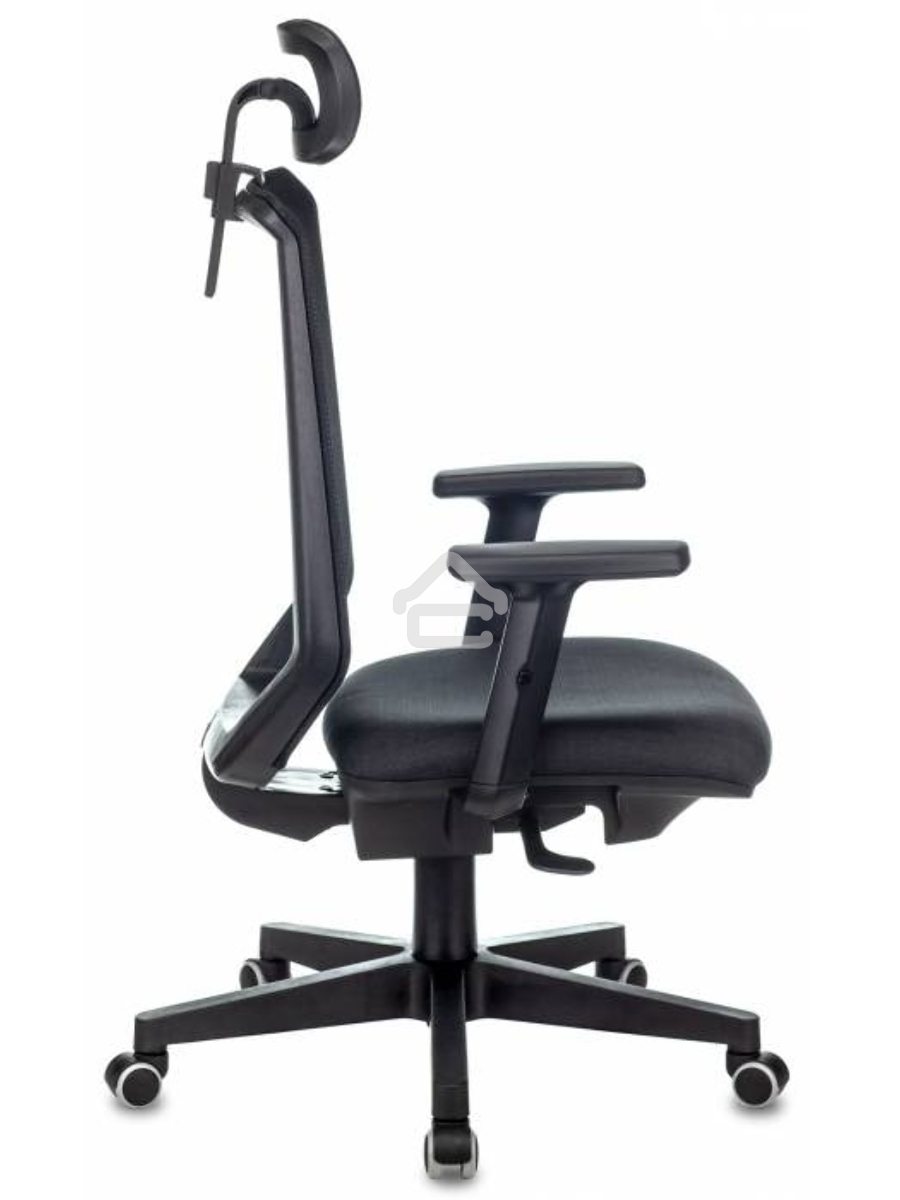 Кресло руководителя Бюрократ EXPERT TW-01 черный 38-418, сетка/ткань, с подголов. крестовина пластик