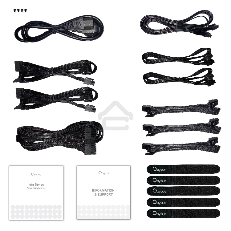 Блок питания 750W Ocypus Iota P750 (ATX, 80 PLUS Gold, APFC, 20+4 pin, 120мм fan, PCI-E 6+2Px3, 8xSATA) (Iota-P750-G1FFBK024X-EU)