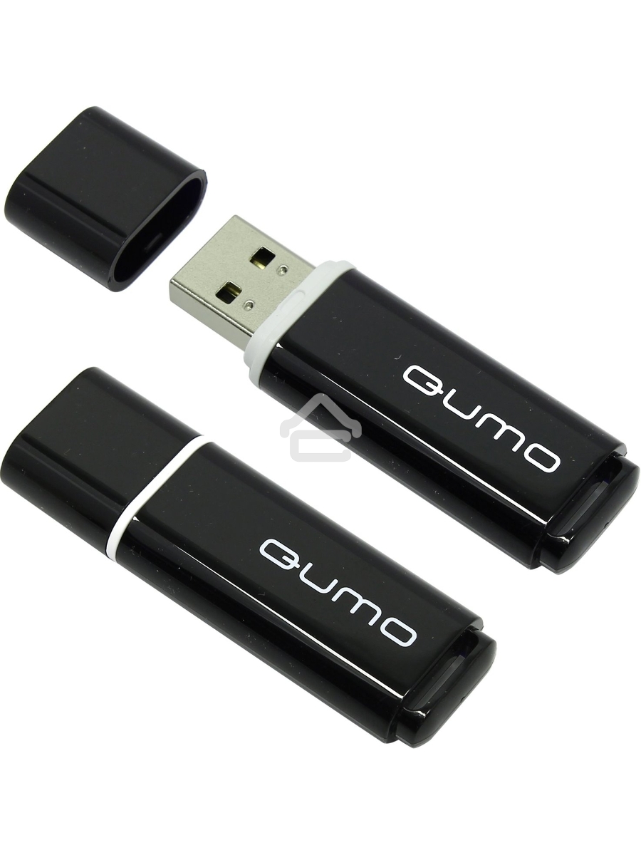 Флэш Диск QUMO 8GB Optiva 02 Black QM8GUD-OP2-black
