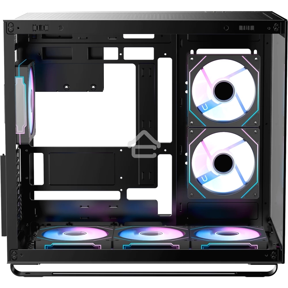 Компьютерный корпус Ocypus Iota C70 BK ARGB ATX/win/black/6 ARGB fans/no PSU/Tempered Glass