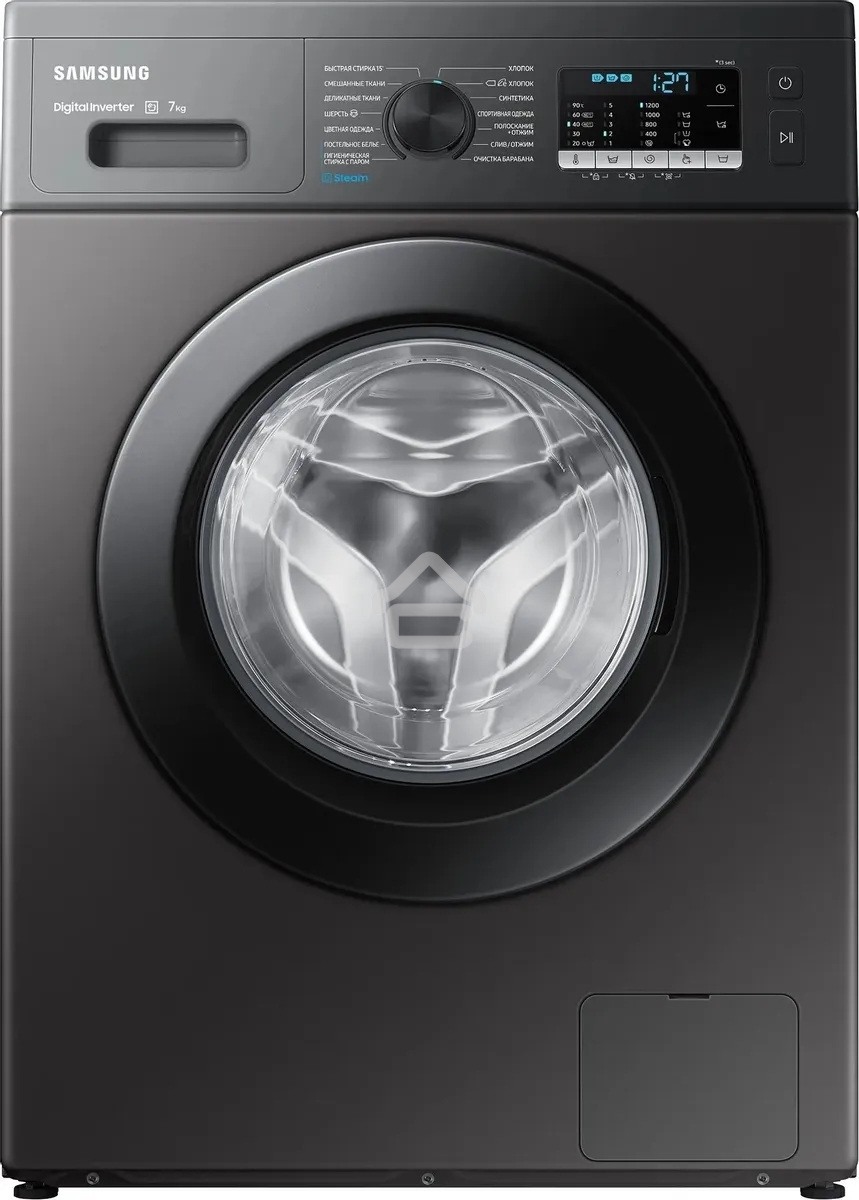 Стиральная машина Samsung WW70AG5S20CXLP нержавеющая сталь, загрузка фронтальная 7 кг, 1200 об/мин, класс: A