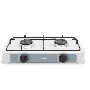 Плита газовая Centek CT-1524 (белый), 2 конфорки, сменная форсунка баллон/магистраль