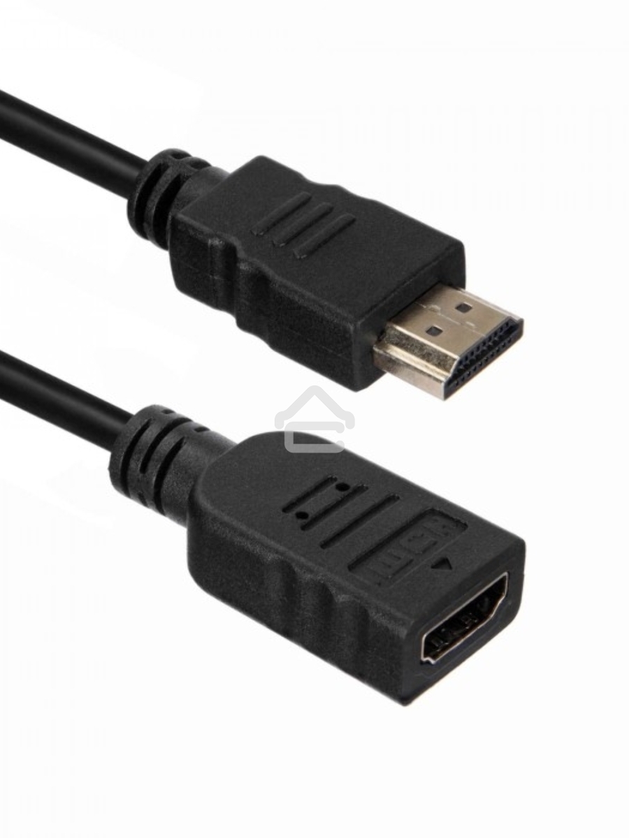 Кабель ACD-DHHF1-50B HDMI 1.4, Golden Plated,19m/19f, HDMI extension, черный, 5м (74229)