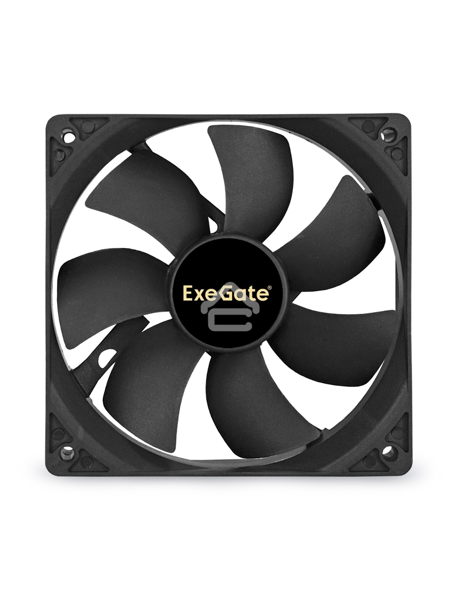 Вентилятор для корпуса ExeGate EX12025H3P черный, 120 мм, 1500 об/мин, 25 дБ, 3 pin