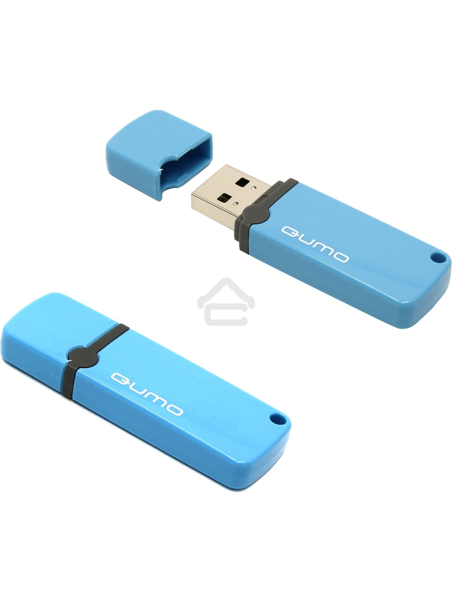 Флэш Диск QUMO 8GB Optiva 02 Blue QM8GUD-OP2-blue