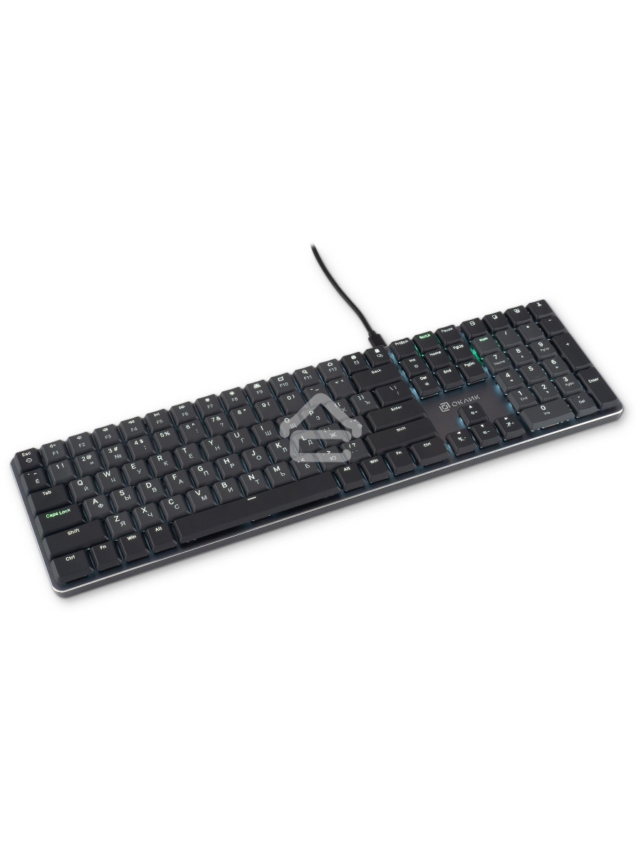 Клавиатура Oklick K953X (1901086) проводная, USB, черный/серый