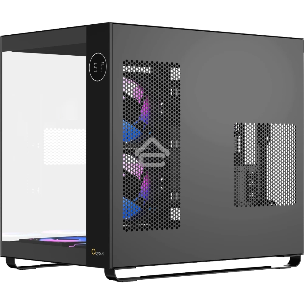Компьютерный корпус Ocypus Iota C70 BK ARGB ATX/win/black/6 ARGB fans/no PSU/Tempered Glass