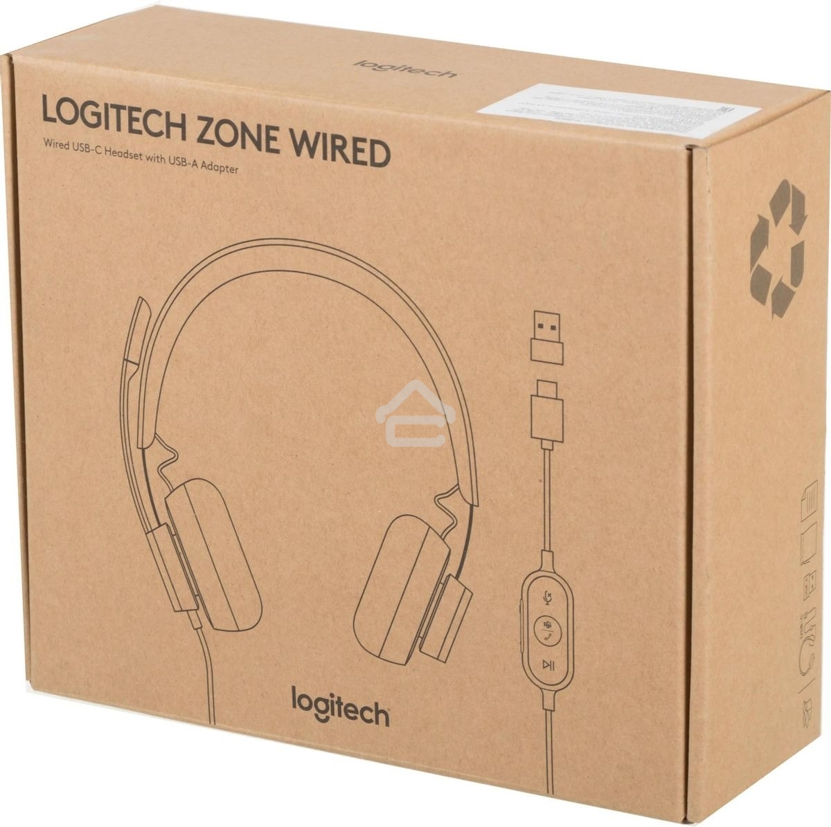 Гарнитура проводная Logitech Headset Zone Wired Teams Graphite