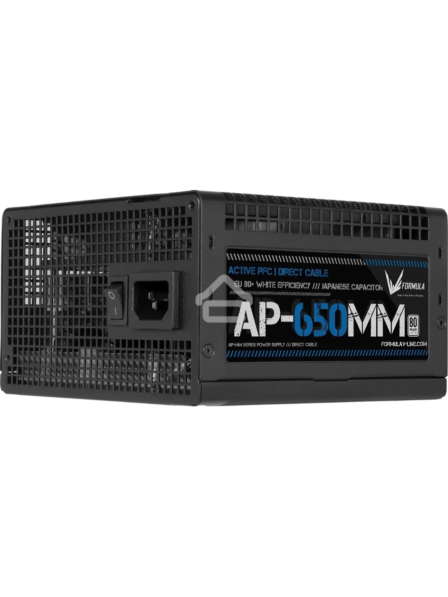 Блок питания Aerocool / Formula ATX 650W AP-650ММ 80 PLUS WHITE (20+4pin) APFC 120mm fan 6xSATA RTL