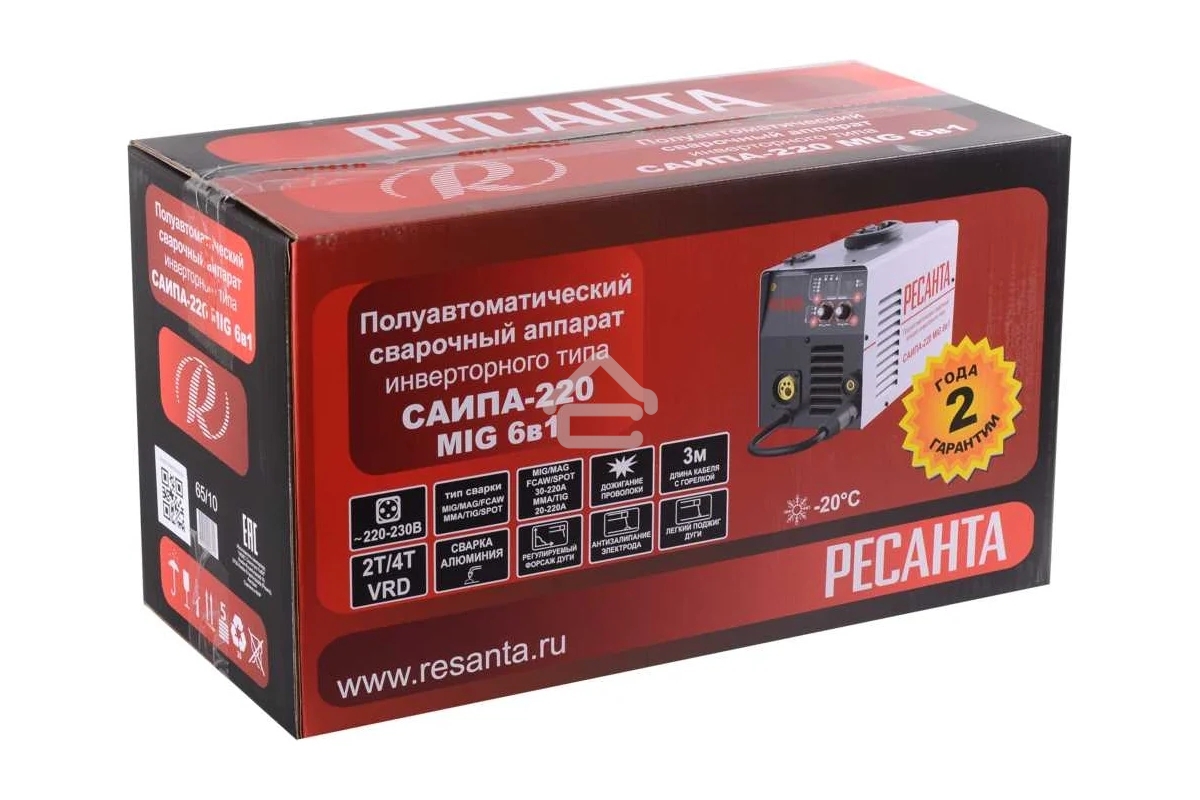 Сварочный аппарат инверторный п/а САИПА-220 Ресанта