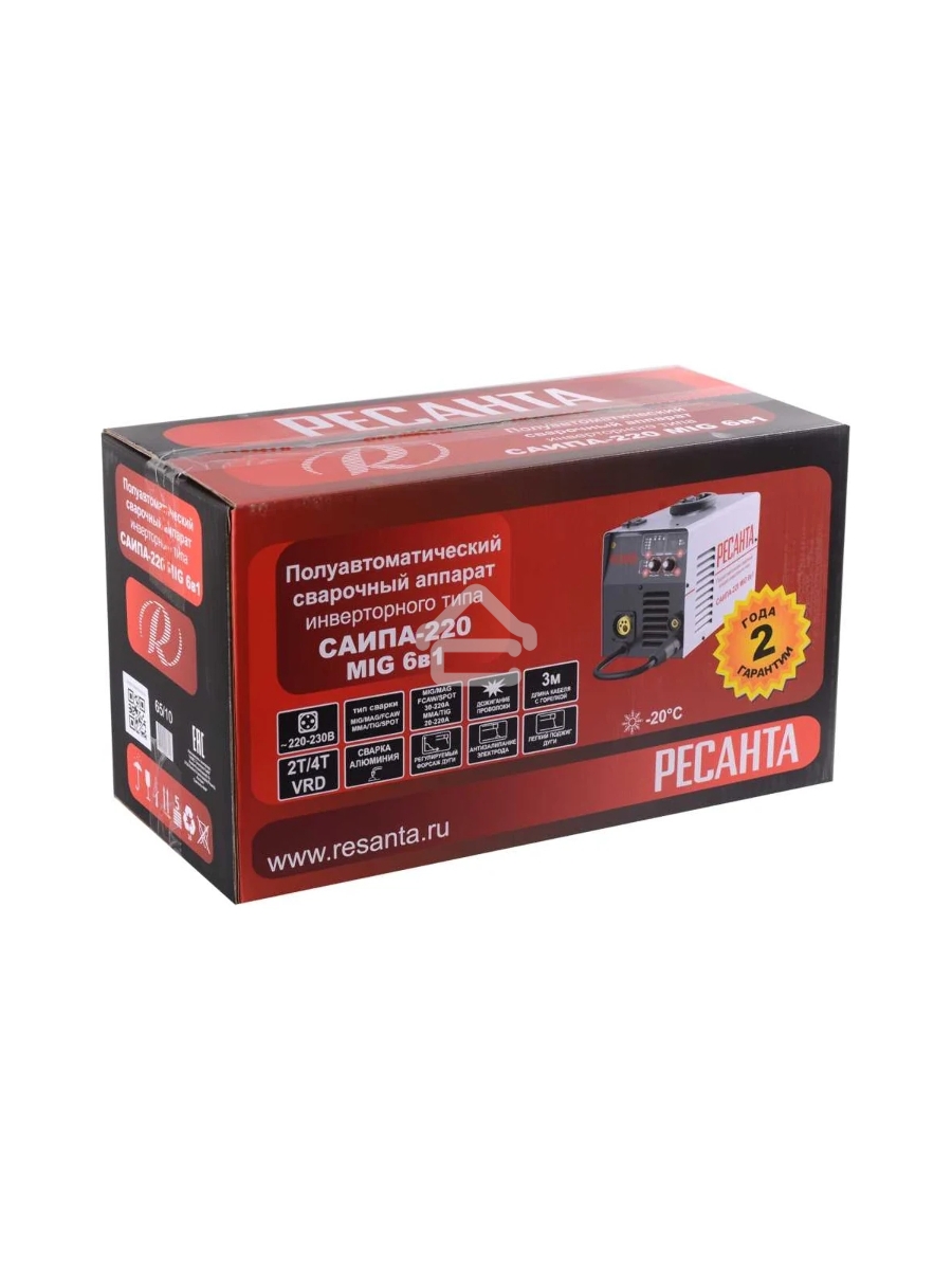 Сварочный аппарат инверторный п/а САИПА-220 Ресанта