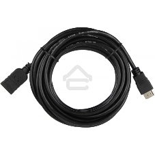 Кабель-удлинитель для HDMI ACD-DHHF1-50B HDMI 1.4, Golden Plated,19m/19f, HDMI extension, черный, 5м (74229)