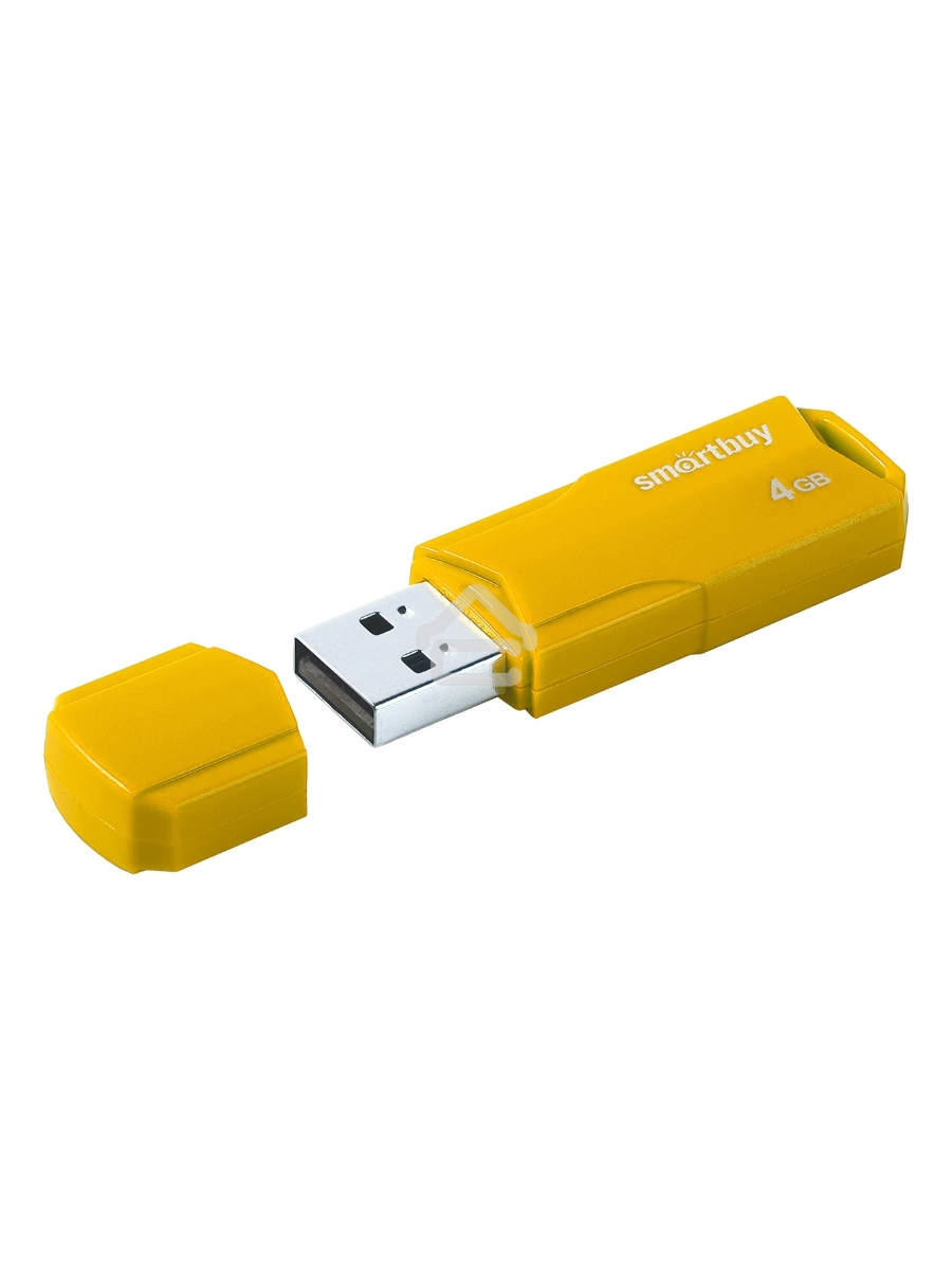 Флеш диск SmartBuy 4GB CLUE Yellow (SB4GBCLU-Y)