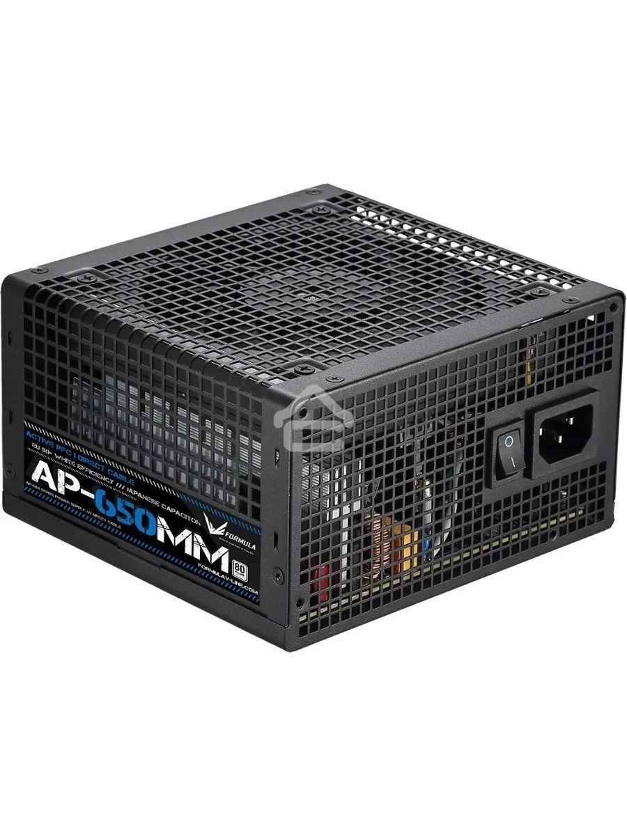 Блок питания Aerocool / Formula ATX 650W AP-650ММ 80 PLUS WHITE (20+4pin) APFC 120mm fan 6xSATA RTL