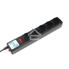 Сетевой фильтр Powercube SPG5-С2 1.9 м, 5 розеток, черный, коробка