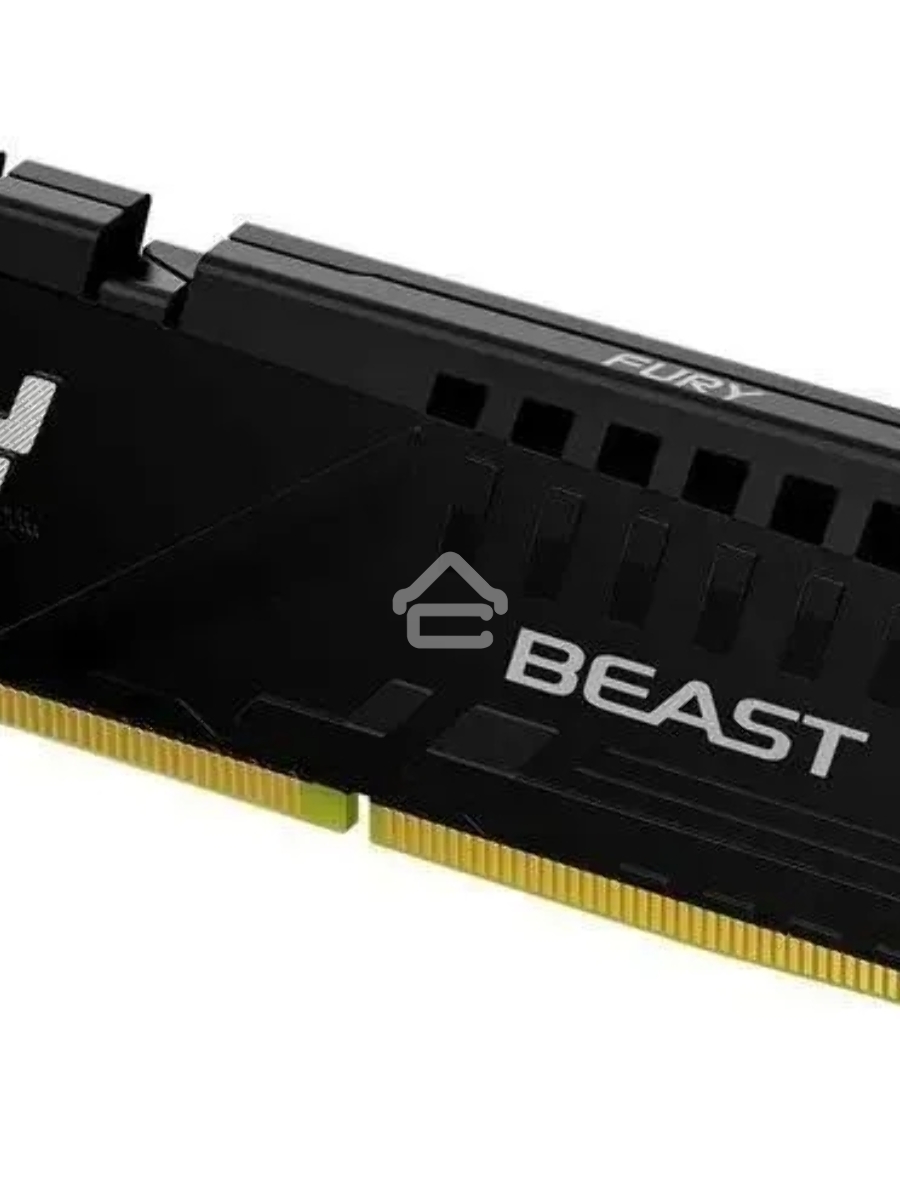Оперативная память Kingston Fury Beast, DDR5, 16GB (1x16GB), 5600MHz, CL36, DIMM, с радиатором, черный