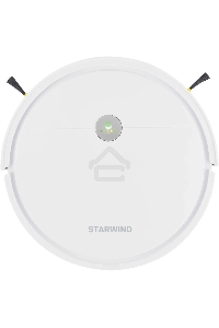 Робот-пылесос Starwind SRV4575 белый, 15 Вт, 2000 мАч Li-Ion, уборка влажная/сухая, пылесборник контейнер 0.3 л