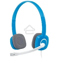 Наушники с микрофоном Logitech H150 синий/белый 1.8м накладные оголовье (981-000454)
