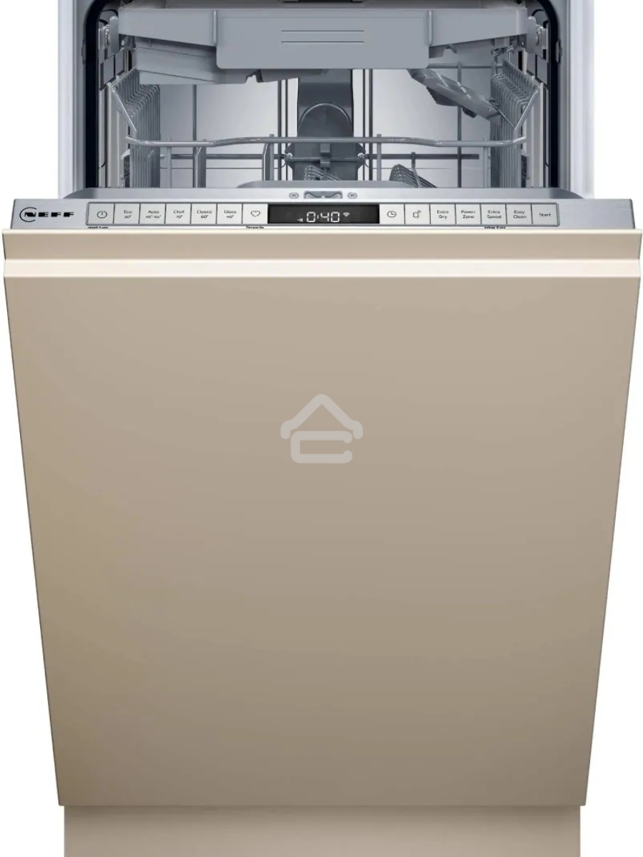 Встраиваемая посудомоечная машина Neff S875EMX05E, серебристый, 44.8 см, 10 компл., 44 дБ, класс C