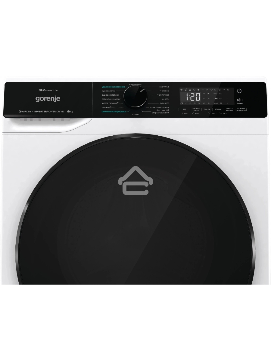 Стирально-сушильная машина Gorenje WD2PA854ADW/C белый загр. фронтальная макс.: 8 кг 1400об/мин класс: А++