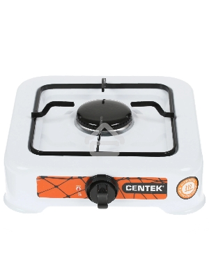 Плита газовая Centek CT-1520 (белый), 1 конфорка, сменная форсунка баллон/магистраль