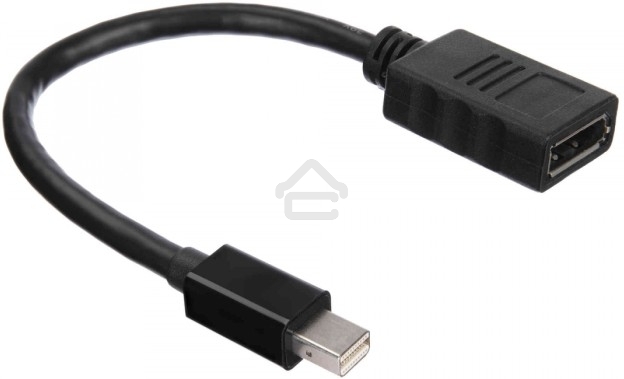 Кабель-адаптер ACD-DAMDF-01B mDP-DP, Golden Plated, 20m/20f, черный, 0.2м (742552)