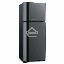 Холодильник Hitachi HRTN7489DF GGRCS серый стекло двухкамерный инвертер 345/105л морозилка сверху