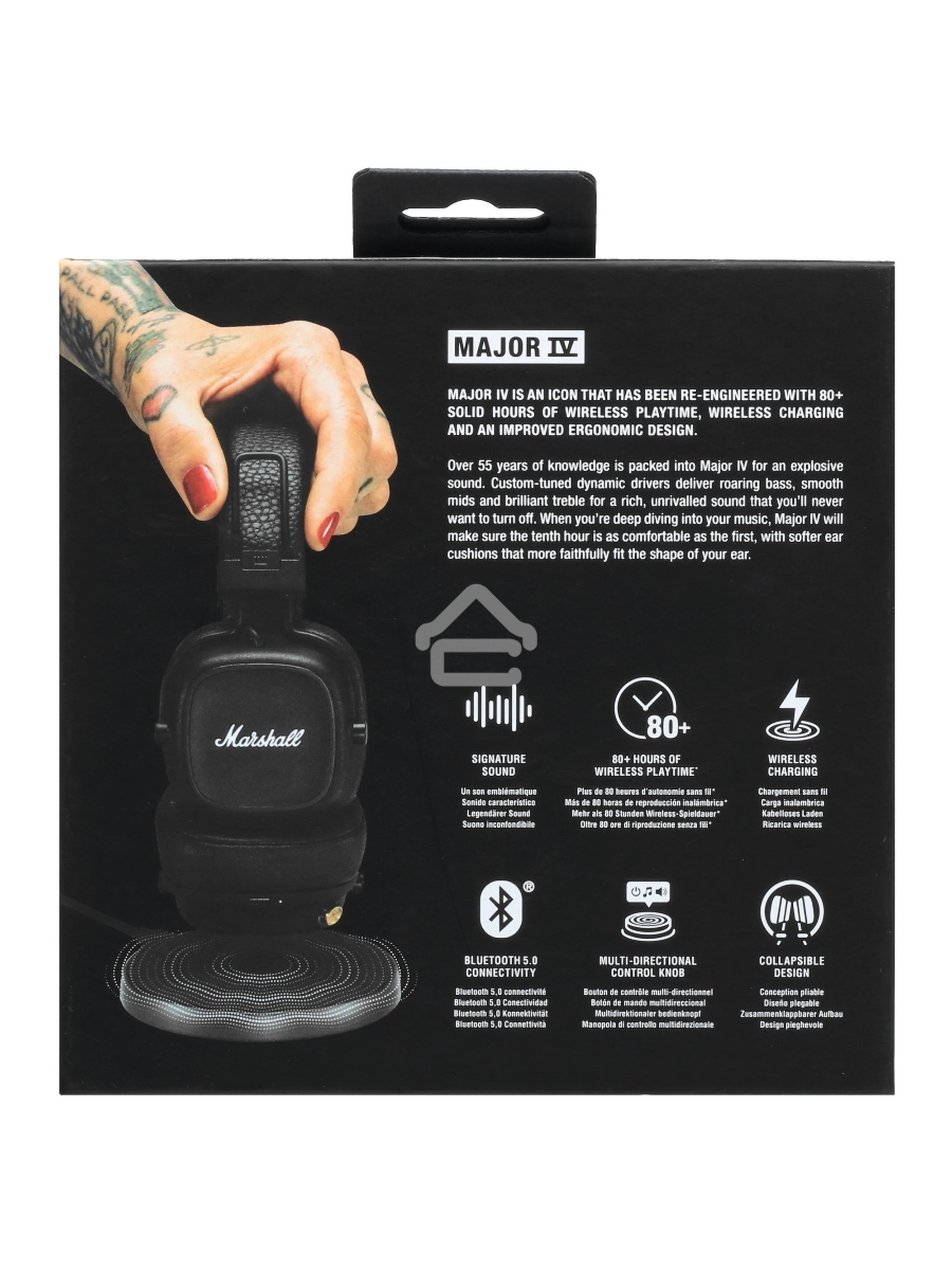 Гарнитура MARSHALL Bluetooth MAJOR IV черный
