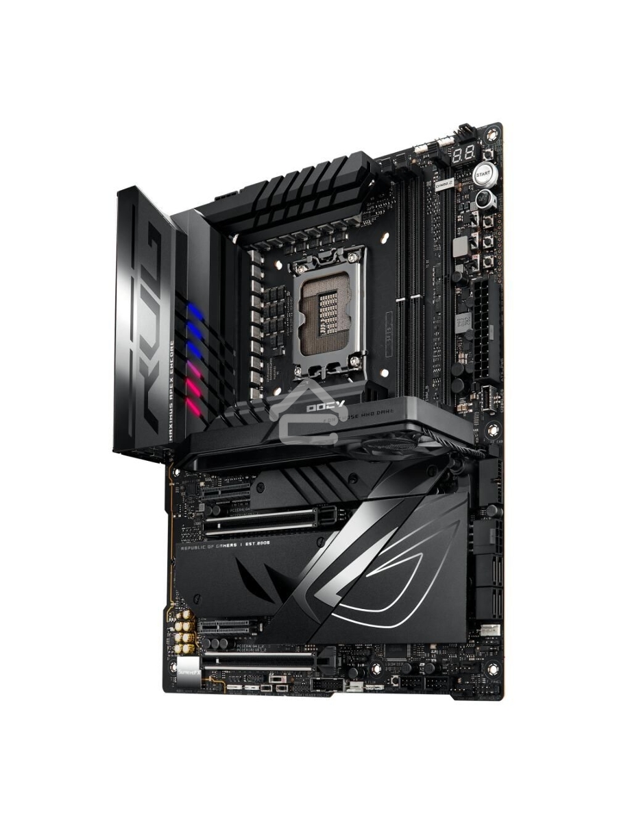 Материнская плата ASUS ROG MAXIMUS Z790 APEX ENCORE, LGA 1700, Intel Z790, 2xDDR5, 4xSATA, 3xM.2, 1xPCIe 5.0 x8, 1xPCIe 5.0 x16, 1x 2.5Gb LAN, 4xUSB-A 3.2 Gen 1, 5xUSB-A 3.2 Gen 2, 5x3.5 мм, 7.1, Standard-ATX