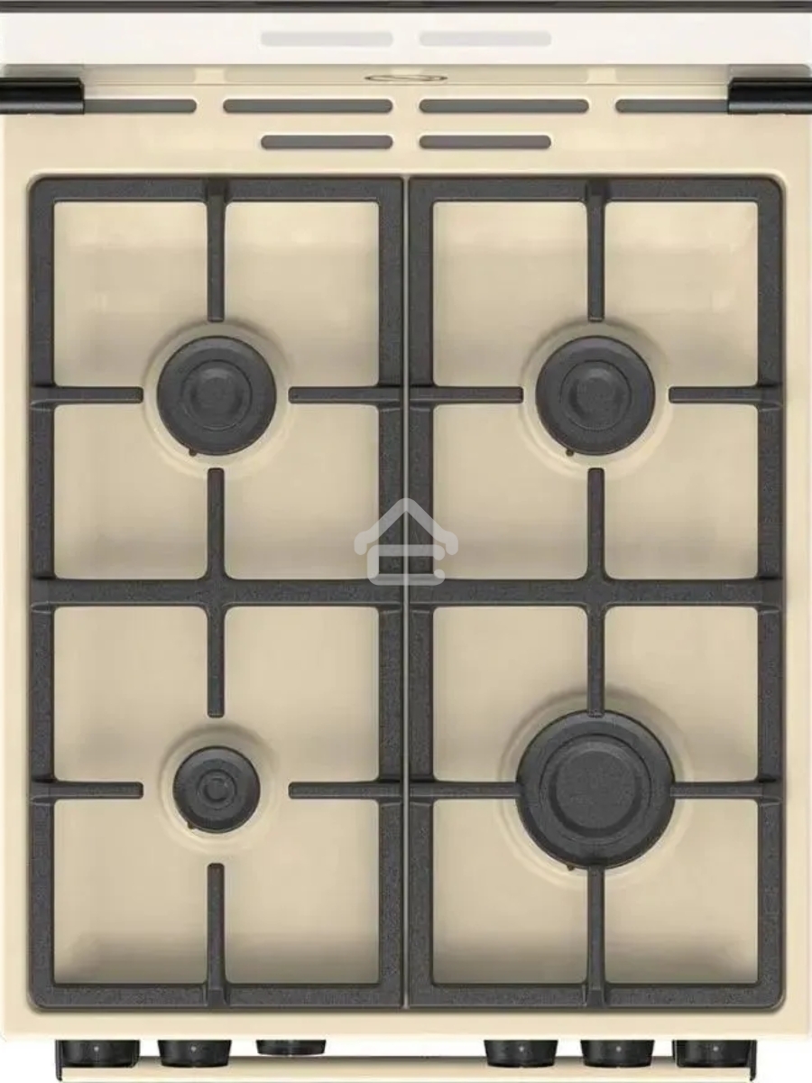 Плита газовая Gorenje GG5A21BEF бежевый, конфорок 4 газовых, духовка 70 л, 50 см x 85 см x 59.4 см