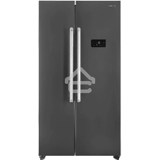 Холодильник Hyundai CS55023F нержавеющая сталь двухкамерный 347/185 л морозилка слева, No Frost, Side by Side