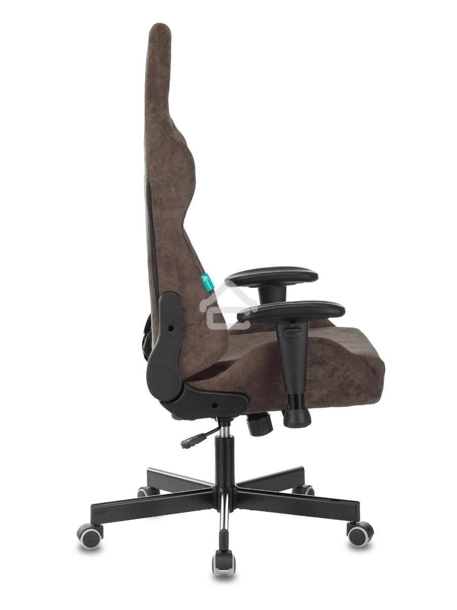 Кресло игровое Бюрократ VIKING KNIGHT LT10 FABRIC коричневый крестовина металл/пластик