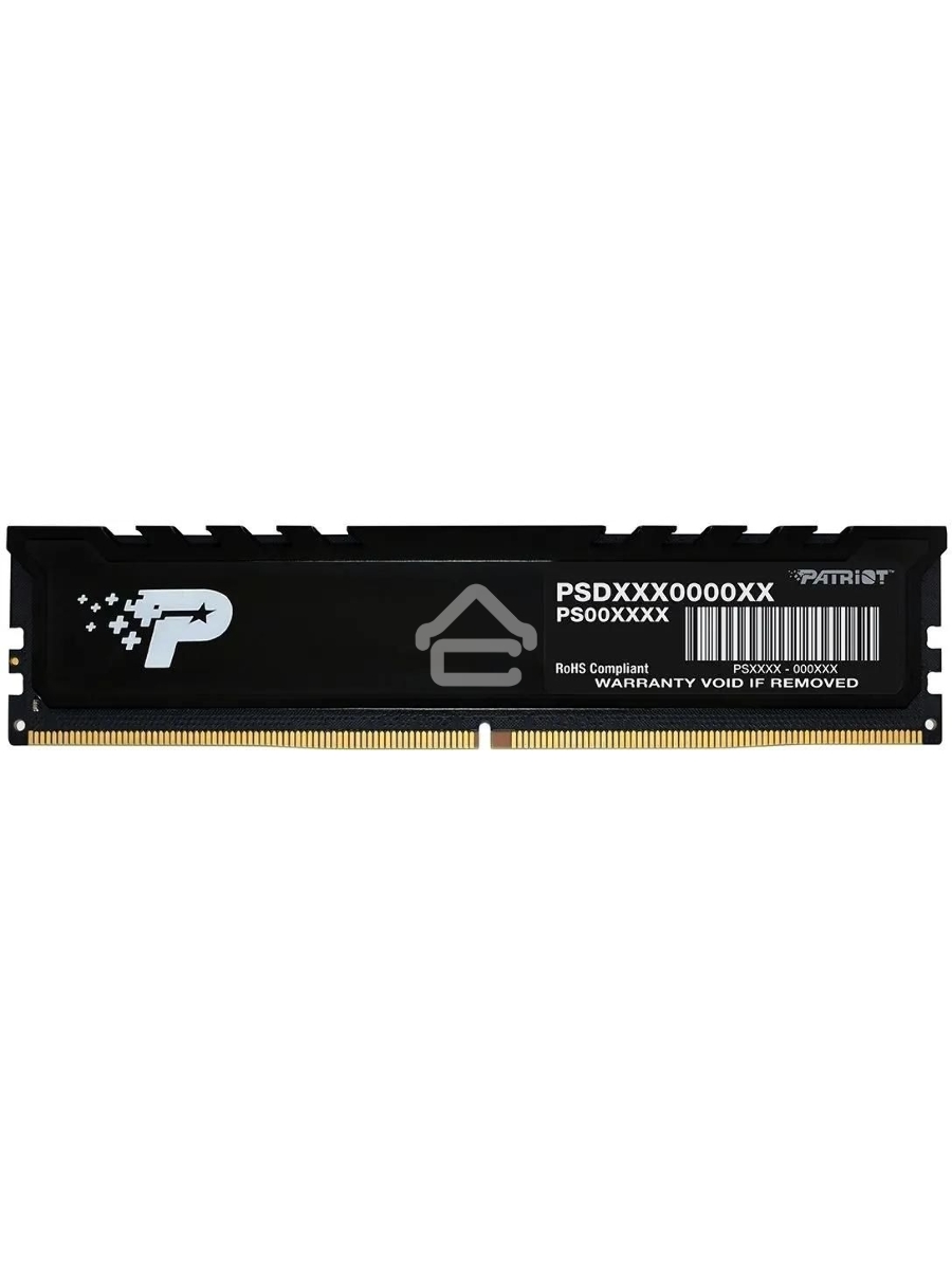 Оперативная память Patriot Signature Premium, DDR5, 8GB (1x8 GB), 5200 MHz, CL42, DIMM, радиатор, черный