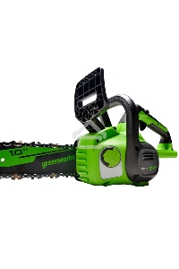 Цепная пила аккумуляторная GreenWorks G24CS25K4, 24V, 25см, c АКБ 4Ач и ЗУ (2007707UB)