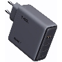 Сетевое зарядное устройство Aukey Comet Mix 140W 3C+A  серый