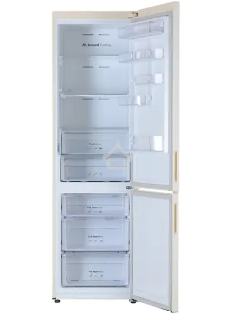 Холодильник Samsung RB37A5470EL/WT бежевый двухкамерный 269/98л морозилка снизу, No Frost