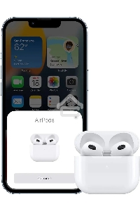 Гарнитура вкладыши Apple AirPods 3 A2565/A2564/A2897 Lightning белый беспроводные bluetooth в ушной раковине