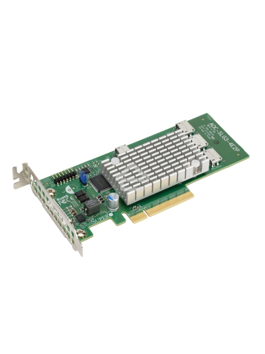 Адаптер SuperMicro Адаптер NVMe Supermicro PCIe 4P Switch AOC-SLG3-4E2P