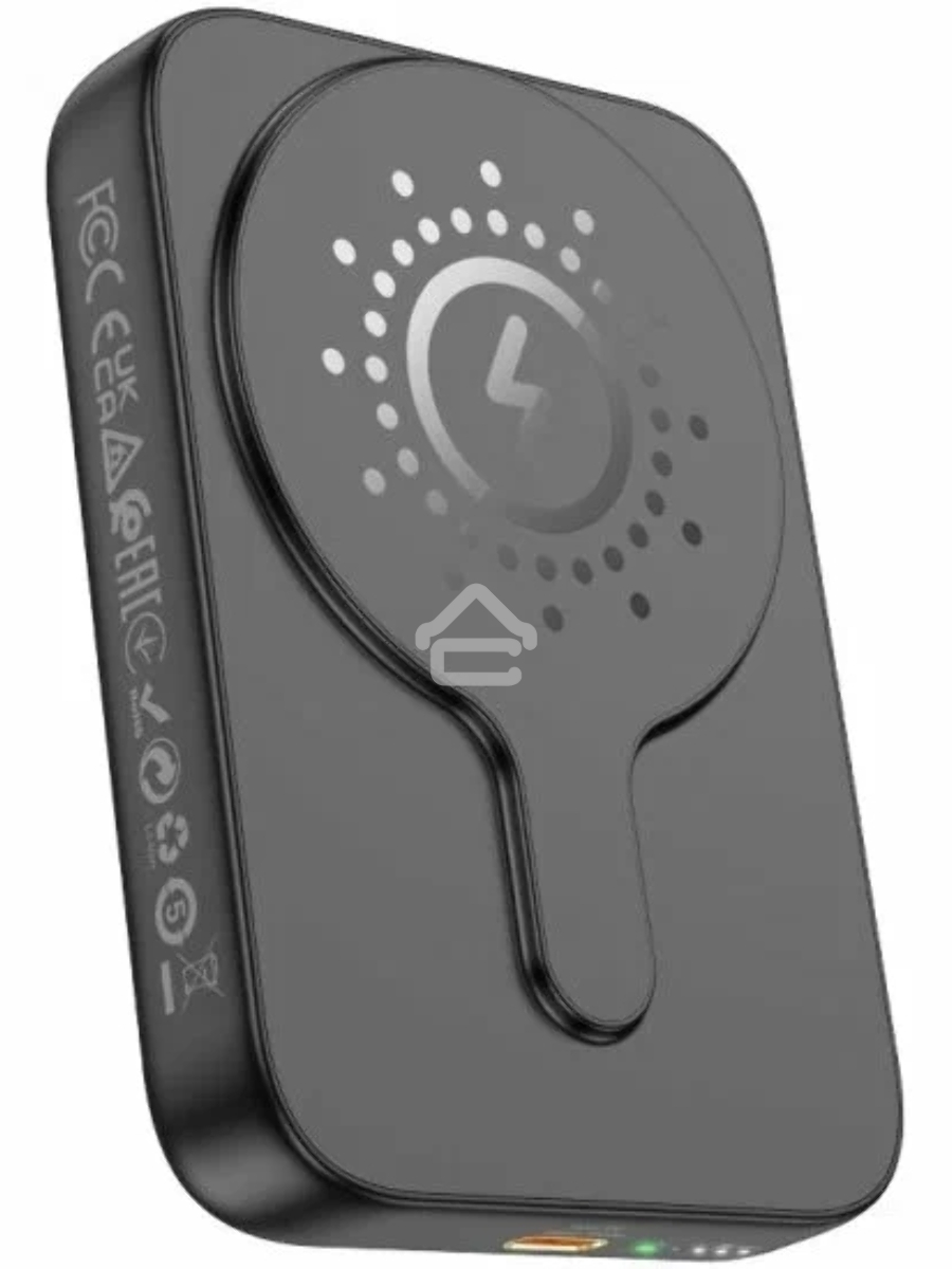 Мобильный аккумулятор Hoco J117A Esteem 10000mAh QC/PD 20W 2A USB-C беспров.зар. черный