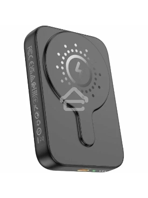 Мобильный аккумулятор Hoco J117A Esteem 10000mAh QC/PD 20W 2A USB-C беспров.зар. черный