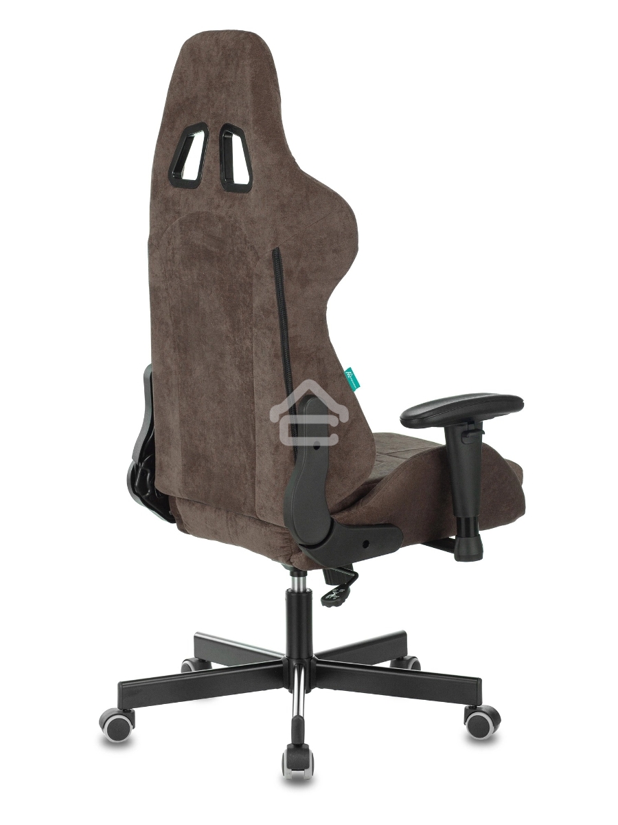 Кресло игровое Бюрократ VIKING KNIGHT LT10 FABRIC коричневый крестовина металл/пластик