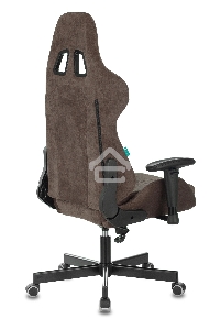 Кресло игровое Бюрократ VIKING KNIGHT LT10 FABRIC коричневый крестовина металл/пластик